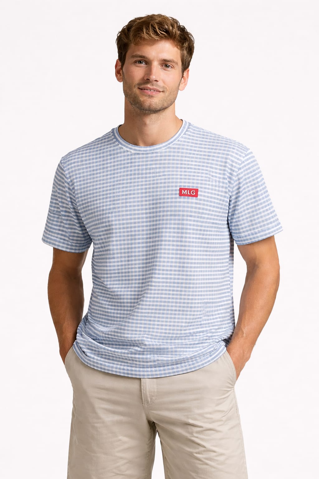Elvrins Sky Check Essential T-Shirt