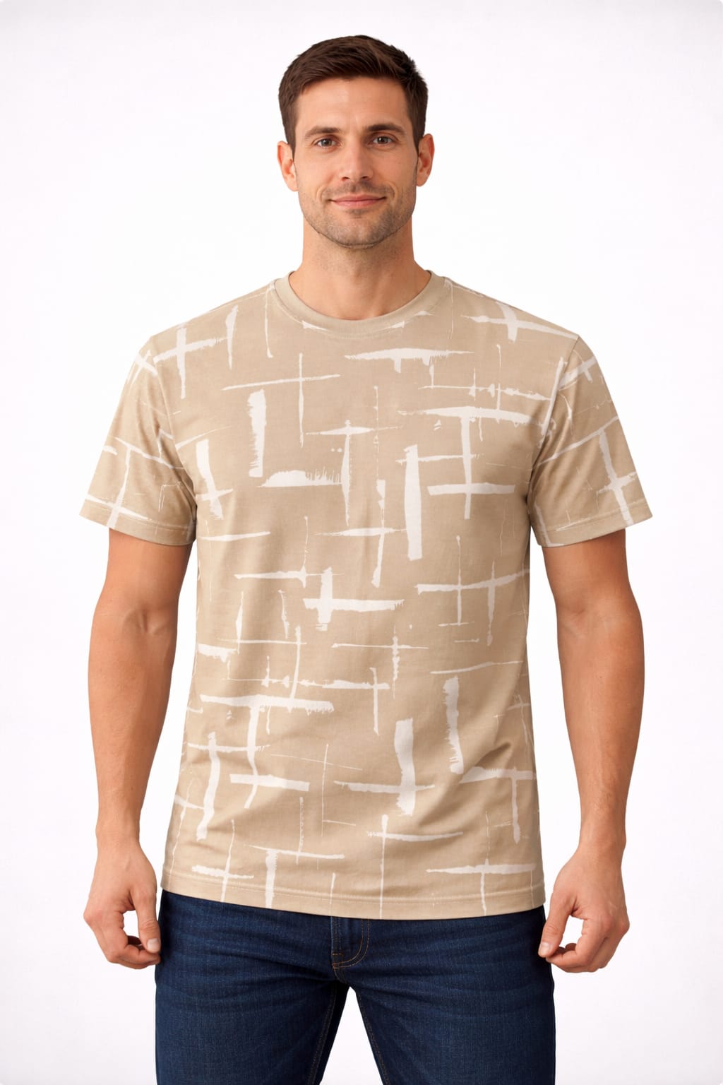 Abstract Beige Pattern Essential T-Shirt